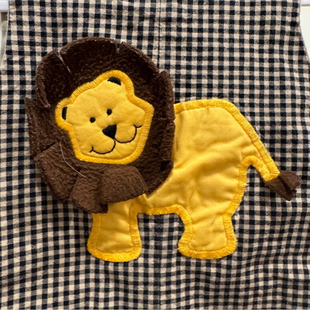 Bailey Boys Lion and Camping theme shortall - 6 month - REVERSIBLE - TWO IN ONE - Picture 7 of 7